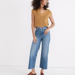Madewell curvy petite stovepipe jeans